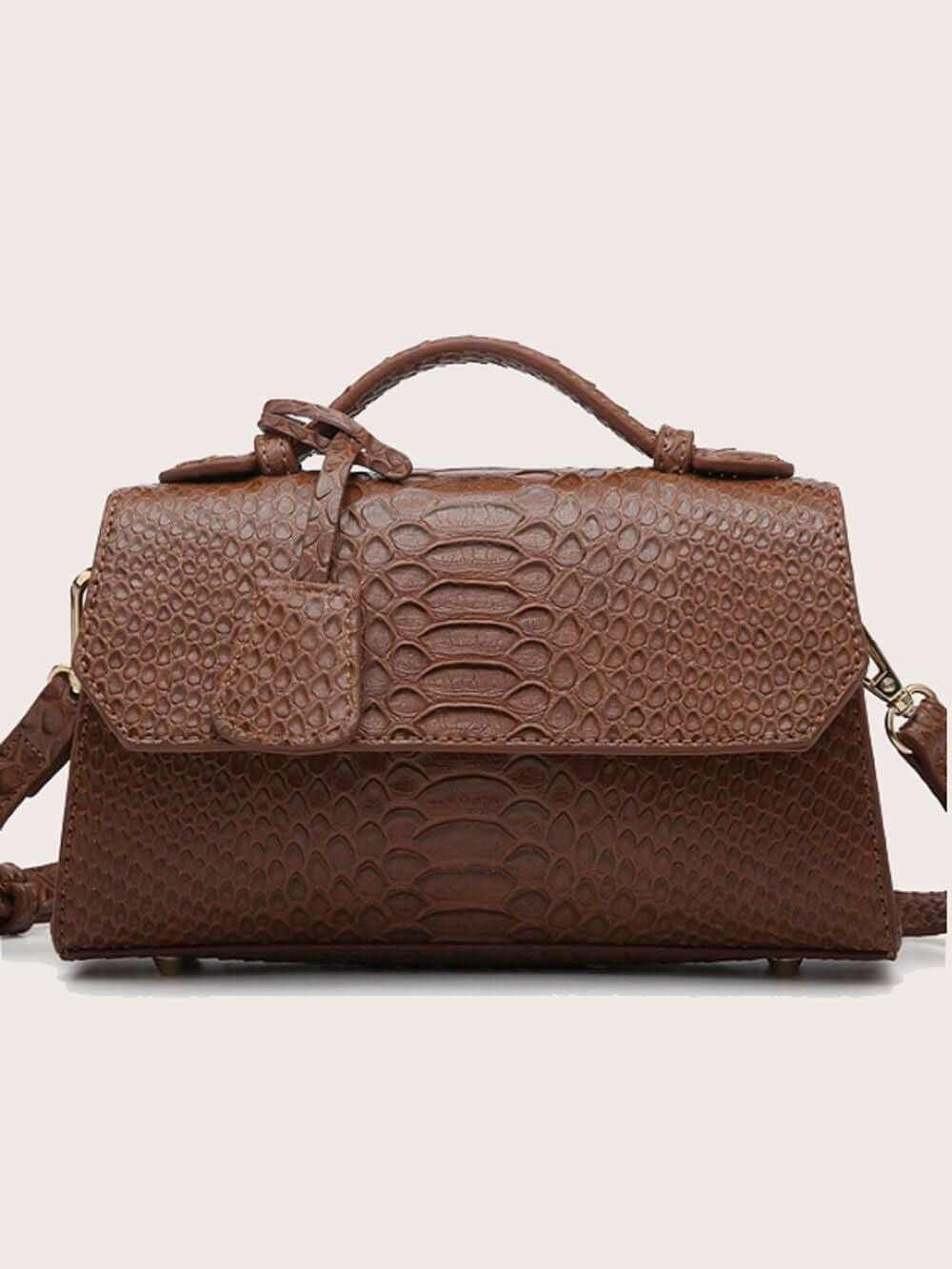 حقيبة كلاتش جلد ثعبان انيقة شنط وحقائب شنط بني