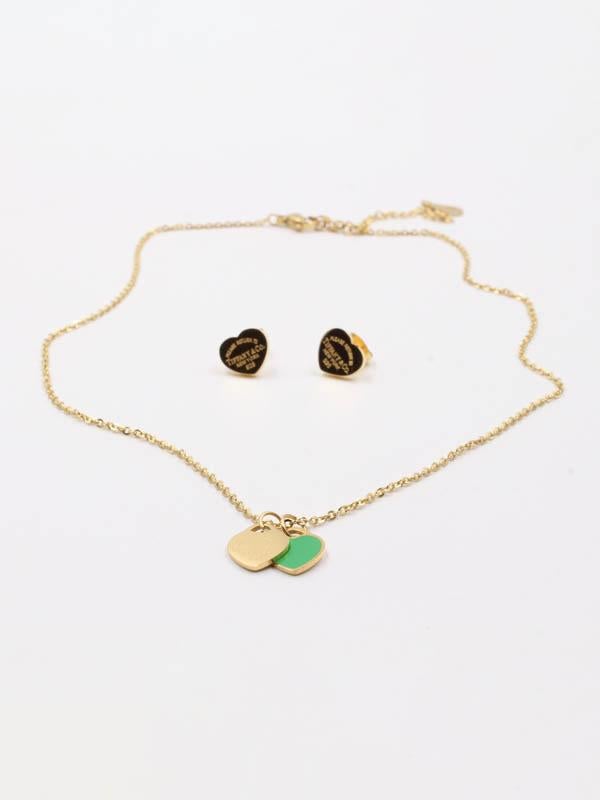 طقم تيفاني ملون اطقم tiffany تركواز ذهبي