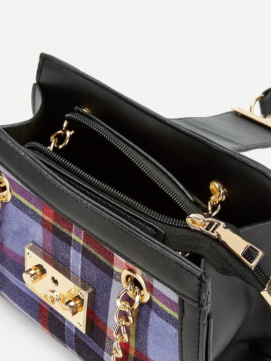 شنطة كاروهات صغيره شنط وحقائب متوفر 1 لون