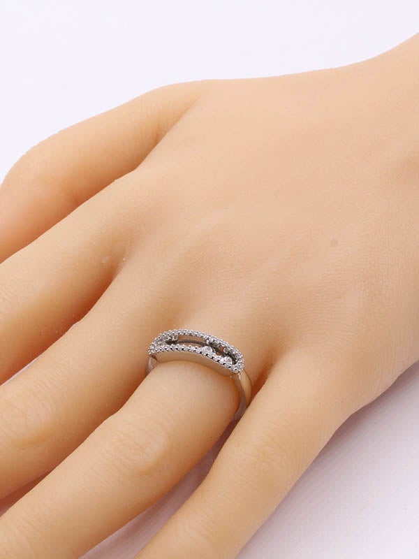 خاتم ميسيكا ذهبي وفضي messika