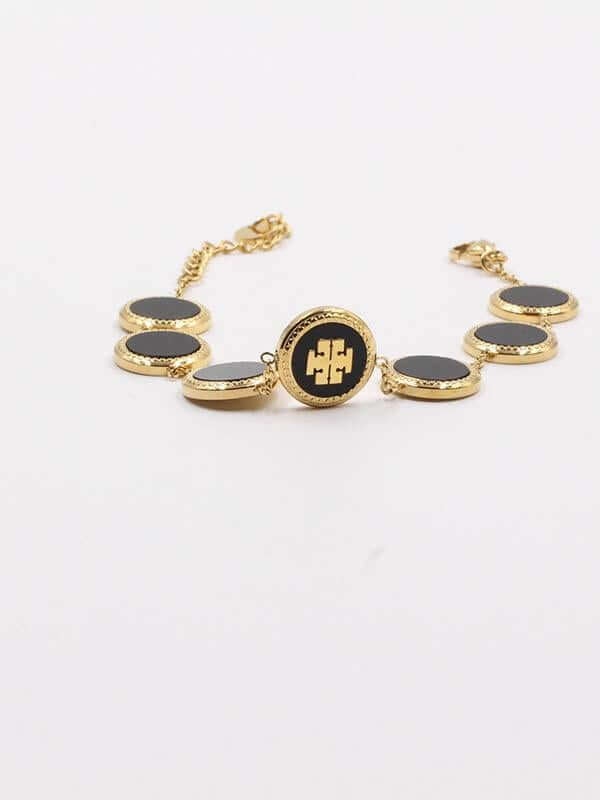 اسوارة توري بورش ملونه اسواره tory burch اسود