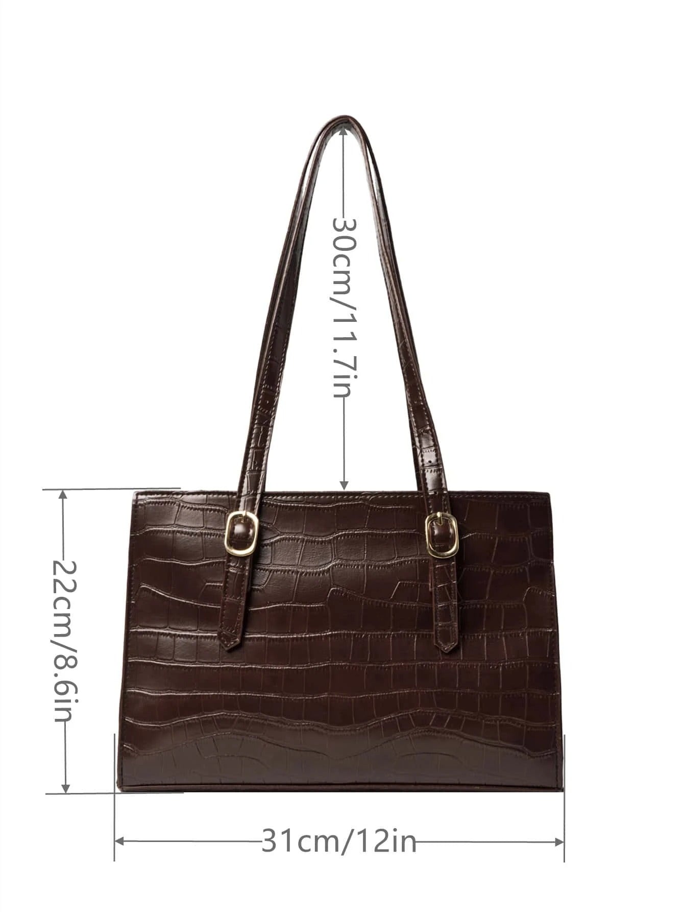 حقيبة كتف بني منقوش شنط وحقائب شنط