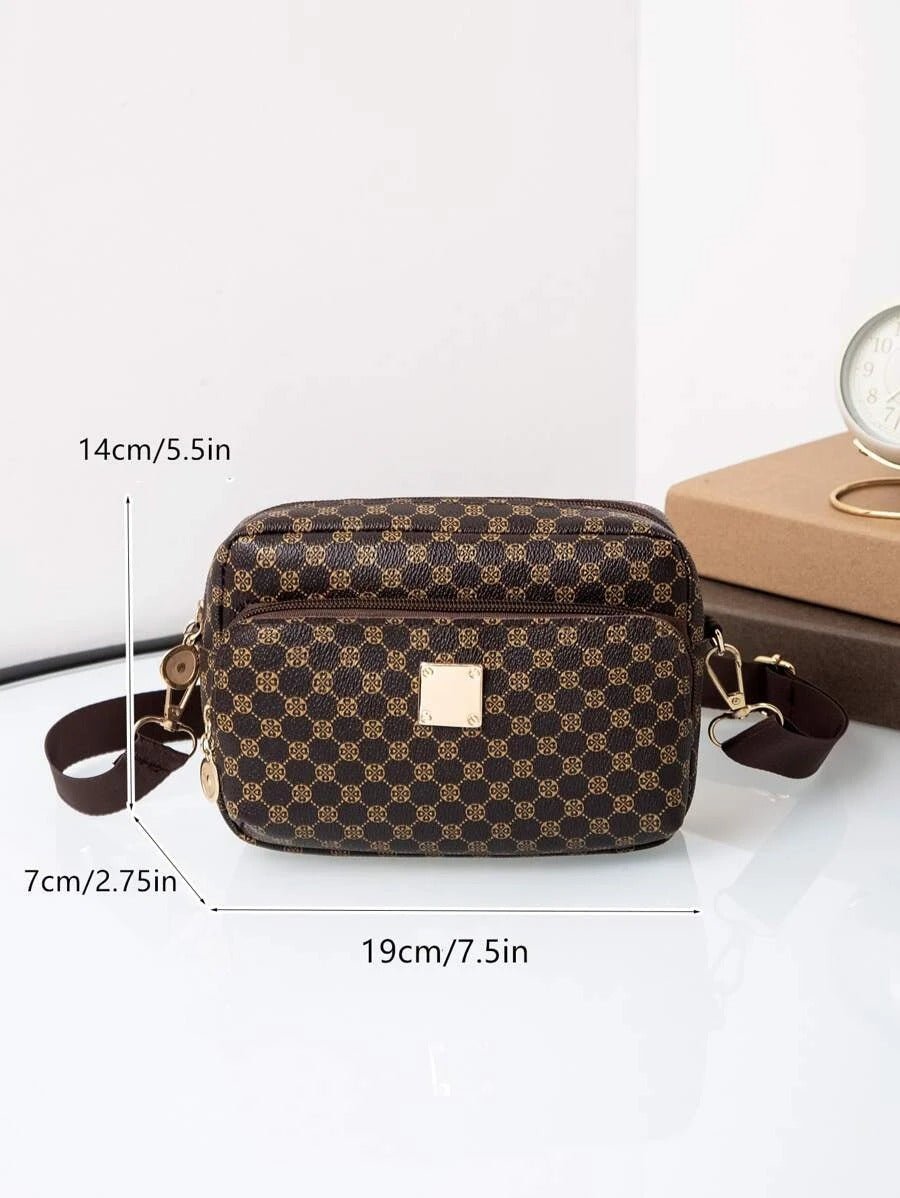 حقيبة مربعة بني صغير شنط وحقائب شنط