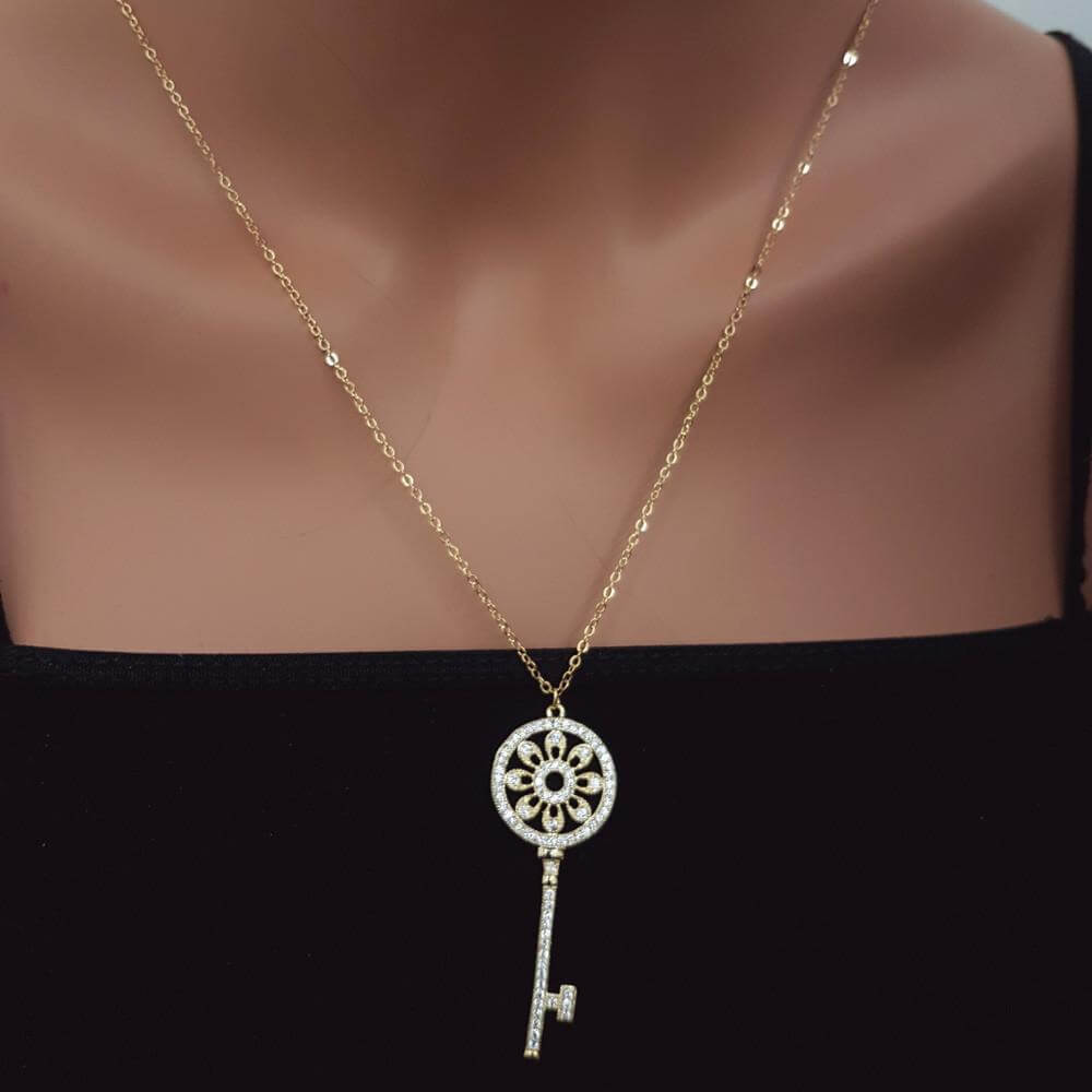 سلسال تيفاني مفتاح طويل سلسال tiffany