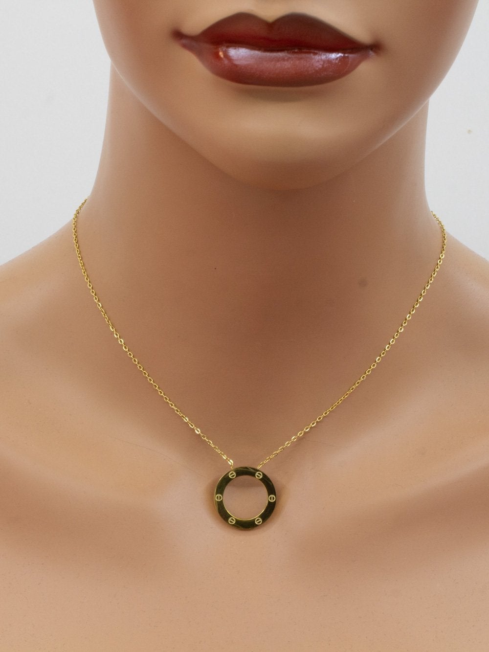 سلسال كارتير مدور ذهبي سلسال CARTIER