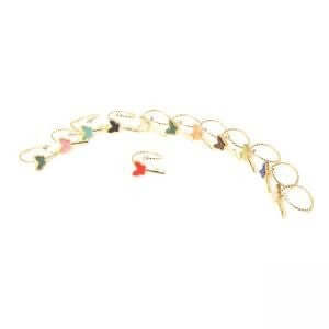 خاتم فراشه ومفتاح خواتم متوفر 10 لون