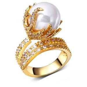 خاتم زركون بلولو كبيره خواتم متوفر 2 لون