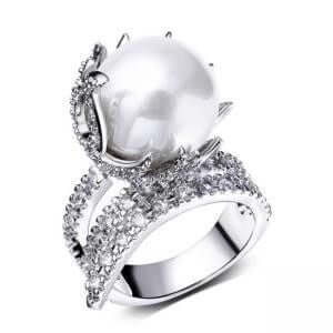 خاتم زركون بلولو كبيره خواتم متوفر 2 لون فضي 7