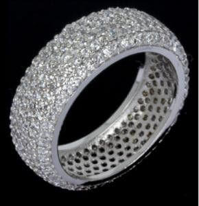 دبله زركون معوض خواتم متوفر 1 لون فضي 7