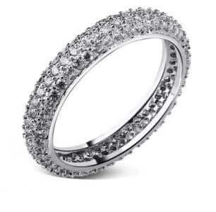 دبله خطوبه زركون ناعمه خواتم متوفر 1 لون فضي 7