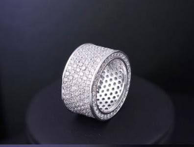 دبله زركون عريضه خواتم متوفر 1 لون فضي 8