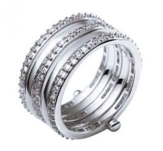 دبله زركون 6 قطع خواتم متوفر 1 لون فضي 8