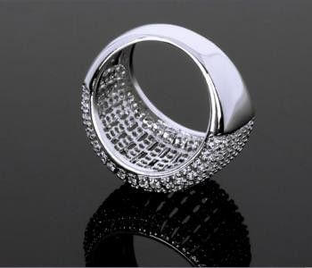 خاتم كيرف مرصع بالزركون خواتم متوفر 1 لون