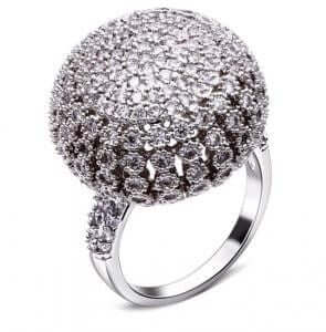 خاتم زركون دوم ديزاين خواتم متوفر 1 لون فضي 7