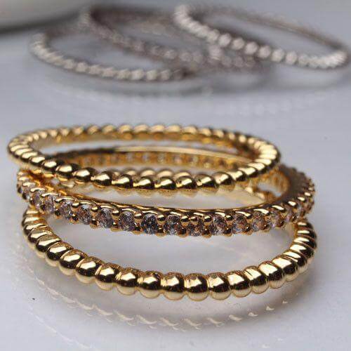 خواتم توينز زركون ناعمه خواتم متوفر 2 لون