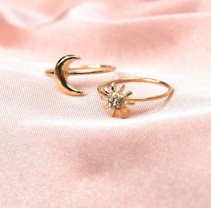 مجموعه خواتم ناعمه 7 قطع خواتم متوفر 2 لون