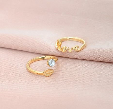 مجموعه 4 خواتم خواتم متوفر 1 لون