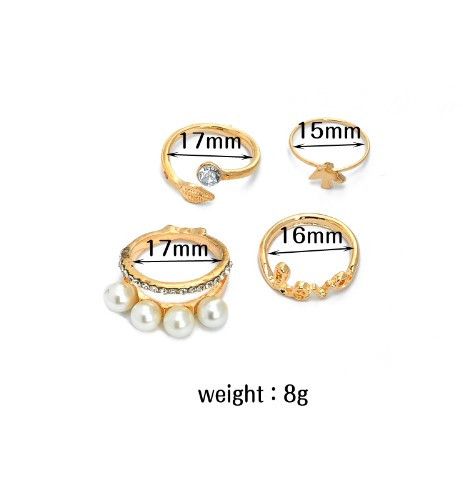 مجموعه 4 خواتم خواتم متوفر 1 لون