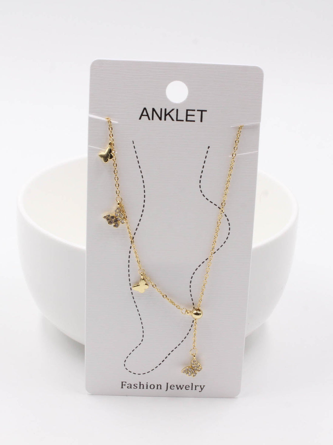 خلخال رجل فراشة زركون خلاخل موقع جويل ذهبي