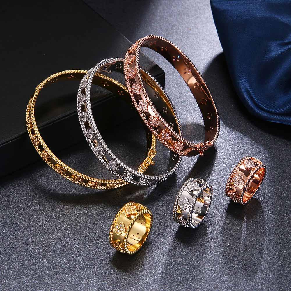 اسواره فان كليف مع خاتم زركون اسواره van cleef