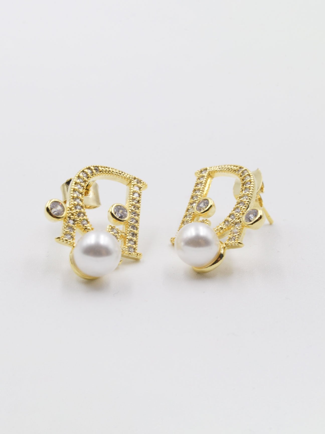 حلق ديور زركون ولولو حلق dior