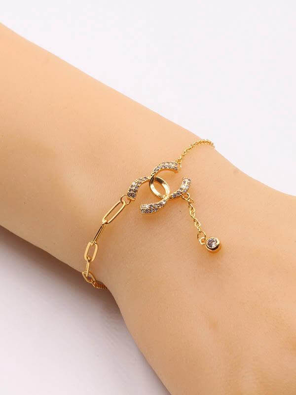 اسوارة شانيل جنزير زركون اسواره chanel