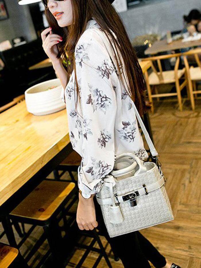 حقيبة يد بحزامين شنط وحقائب متوفر 3 لون