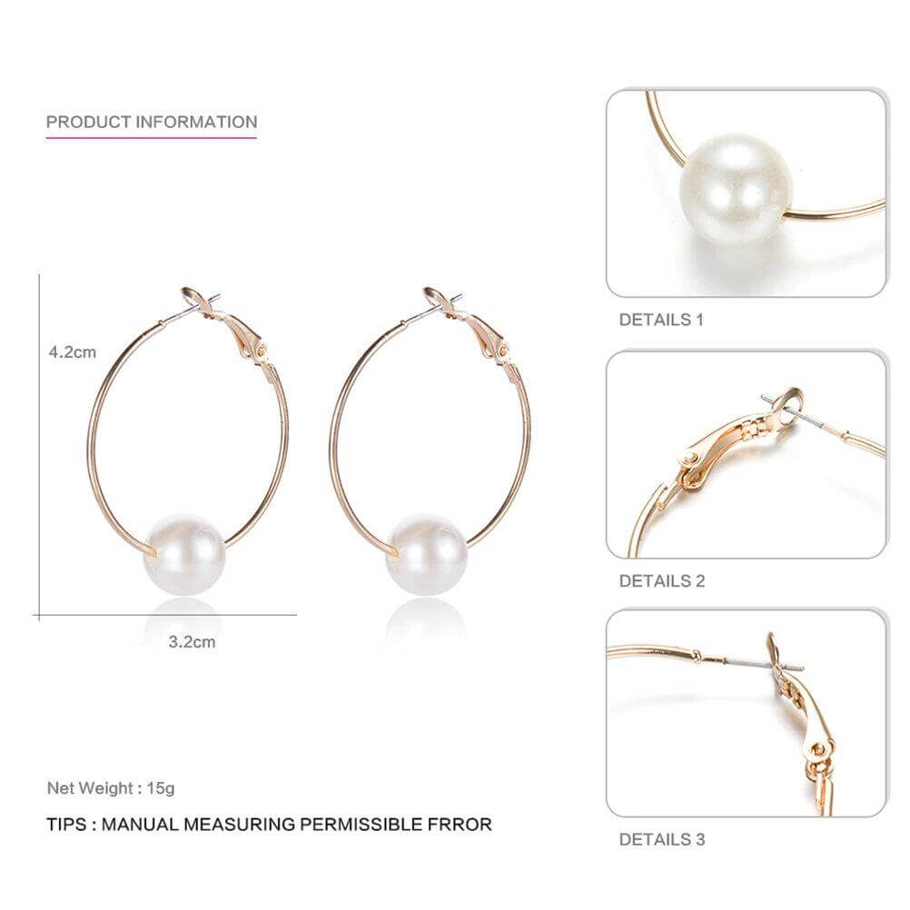 حلق دائري لولو حلق متوفر 1 لون