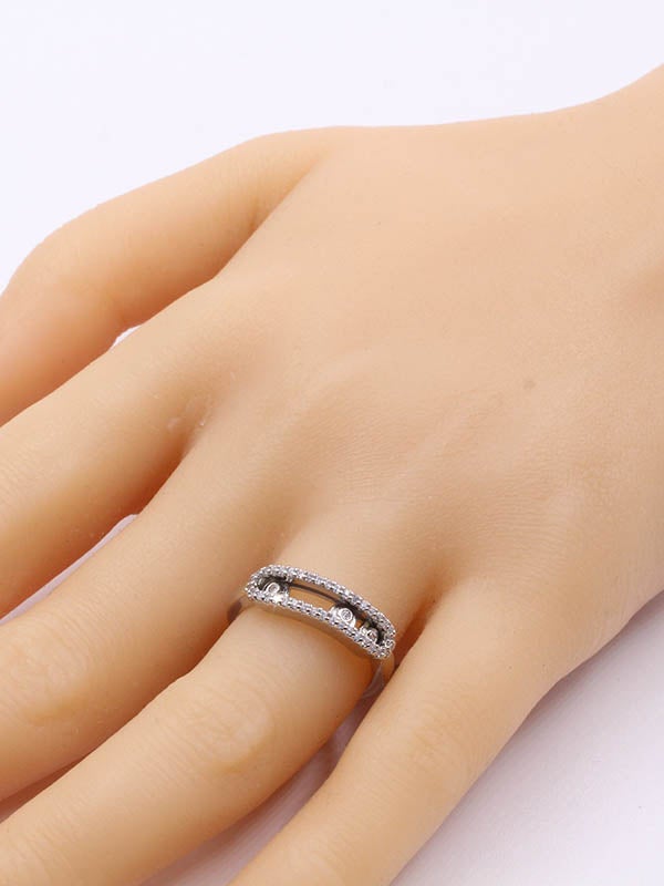 خاتم ميسيكا ذهبي وفضي messika