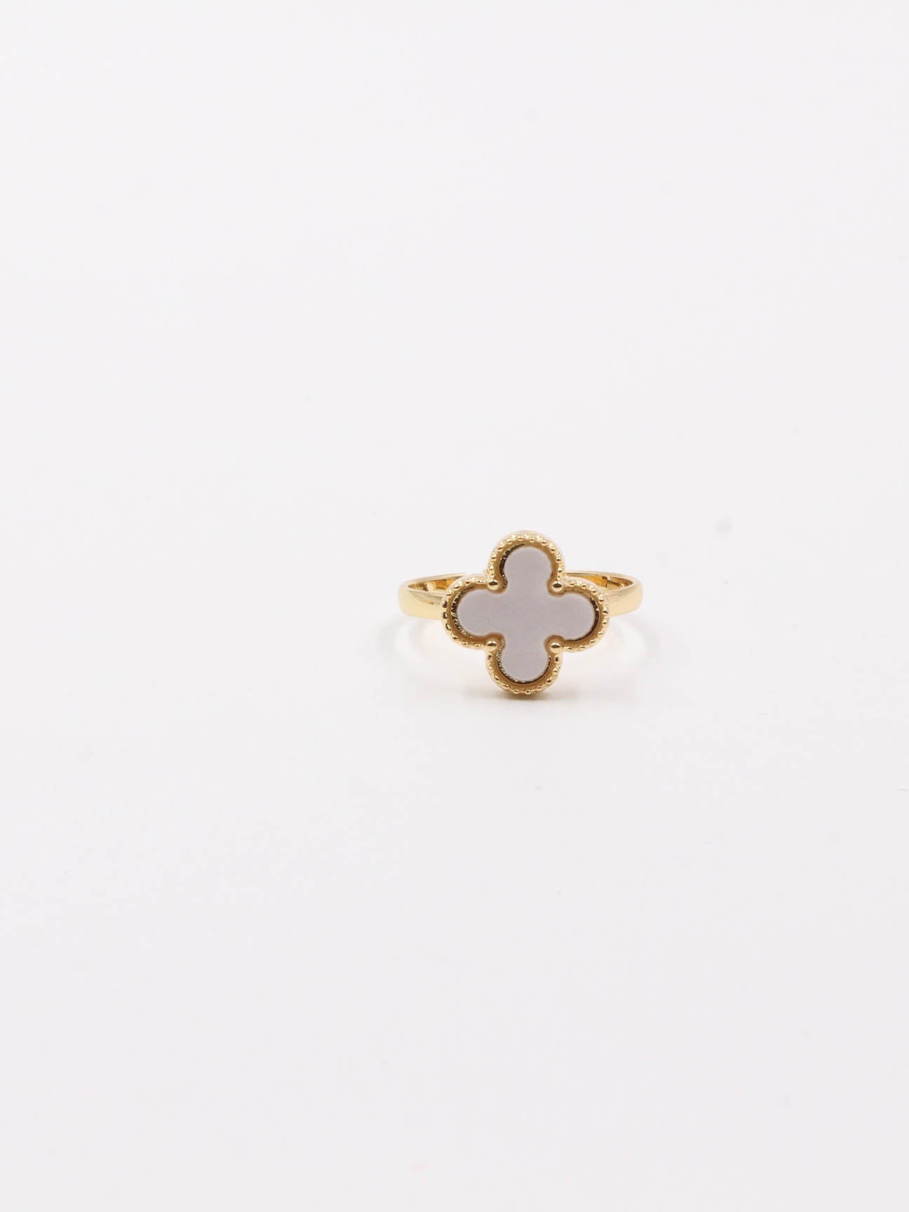 خاتم فان كليف ورده صغير خواتم van cleef ابيض