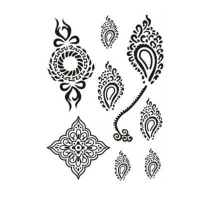 تاتو اسود اشكال مختلفه تاتوو متوفر 10 موديل J031