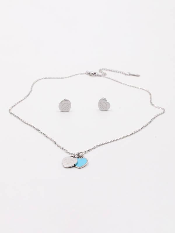 طقم تيفاني ملون اطقم tiffany تركواز فضي