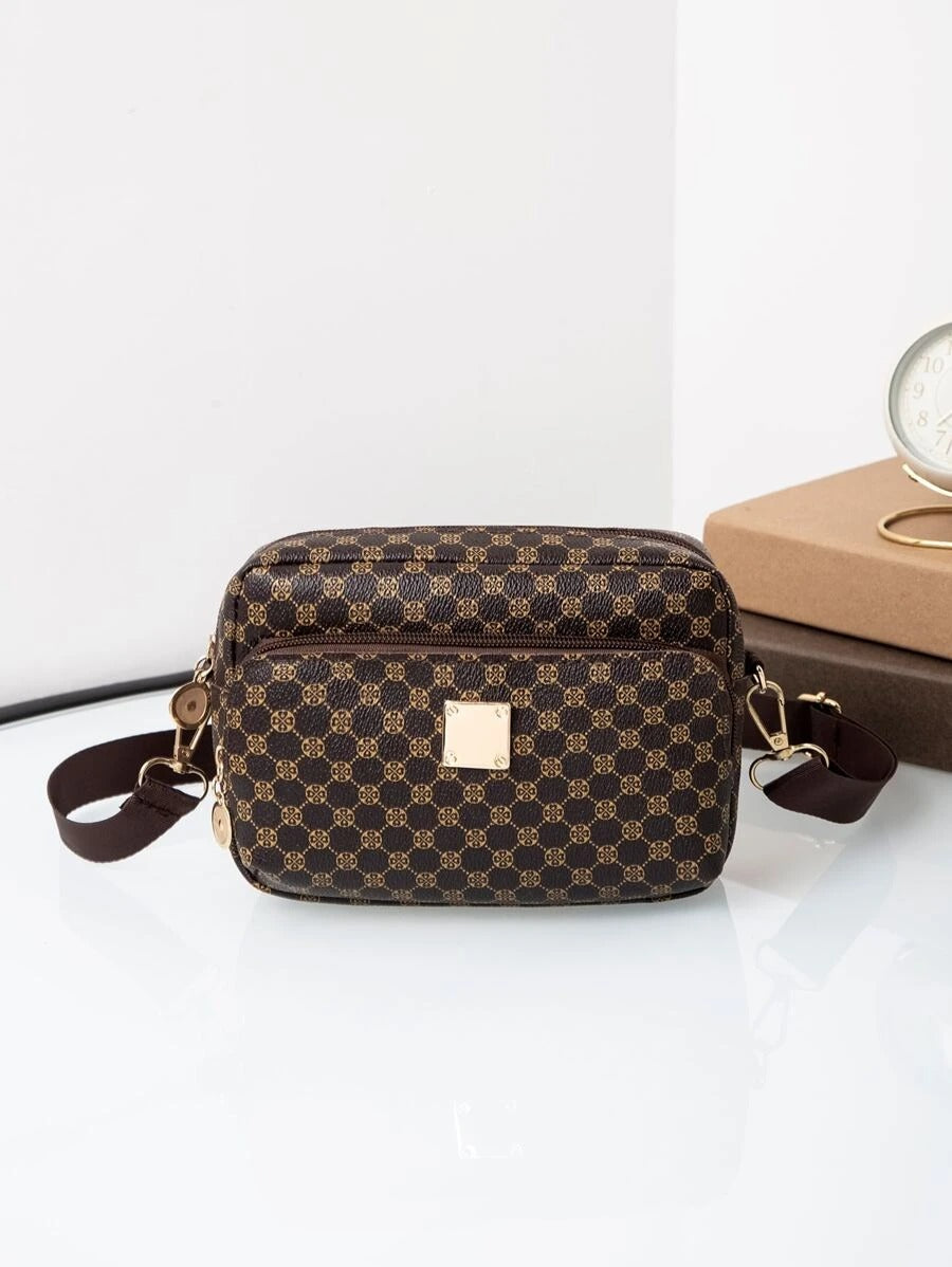 حقيبة مربعة بني صغير شنط وحقائب شنط