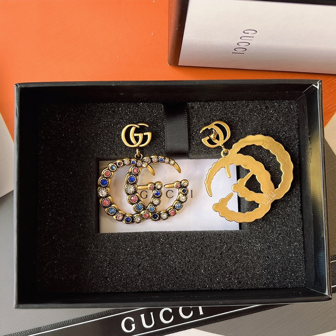 حلق قوتشي انتيك كبير حلق gucci