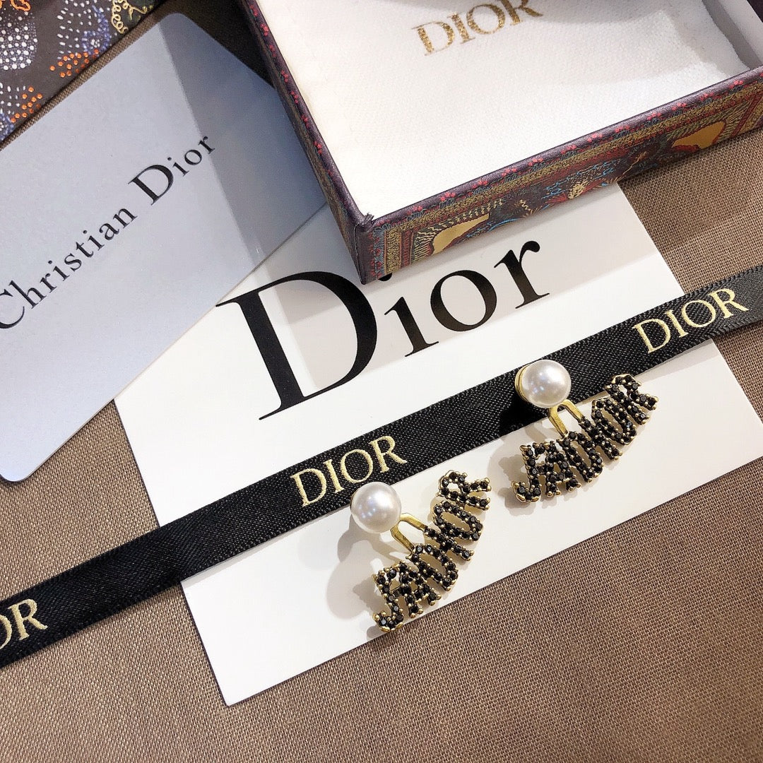 حلق ديور جادور انتيك دبل سايد حلق dior