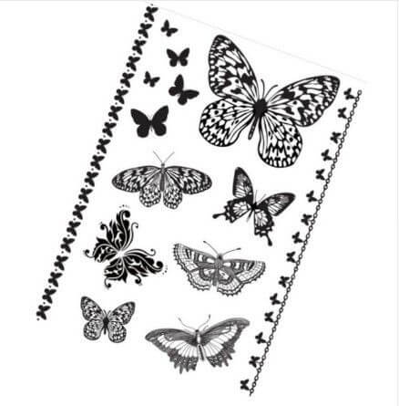 تاتو اسود اشكال مختلفه تاتوو متوفر 10 موديل J024