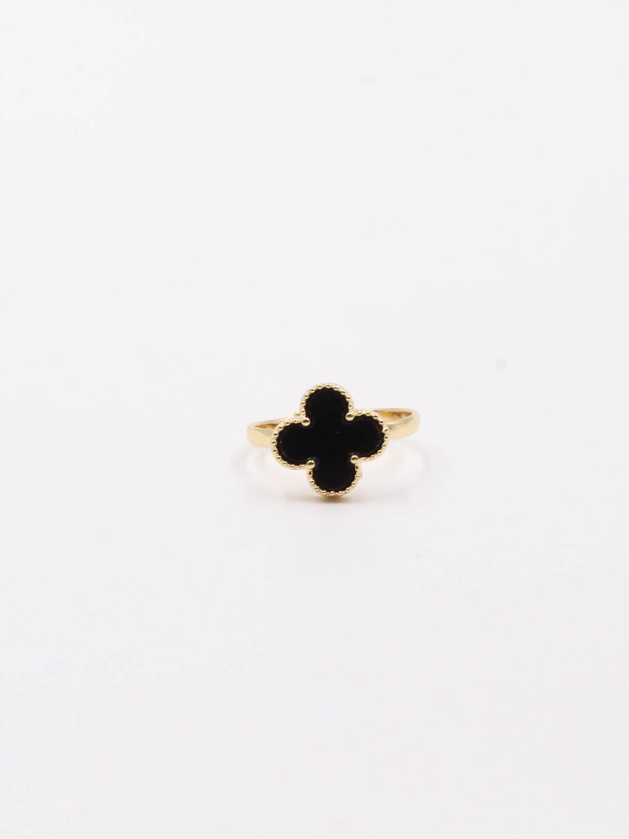 خاتم فان كليف ورده صغير خواتم van cleef اسود