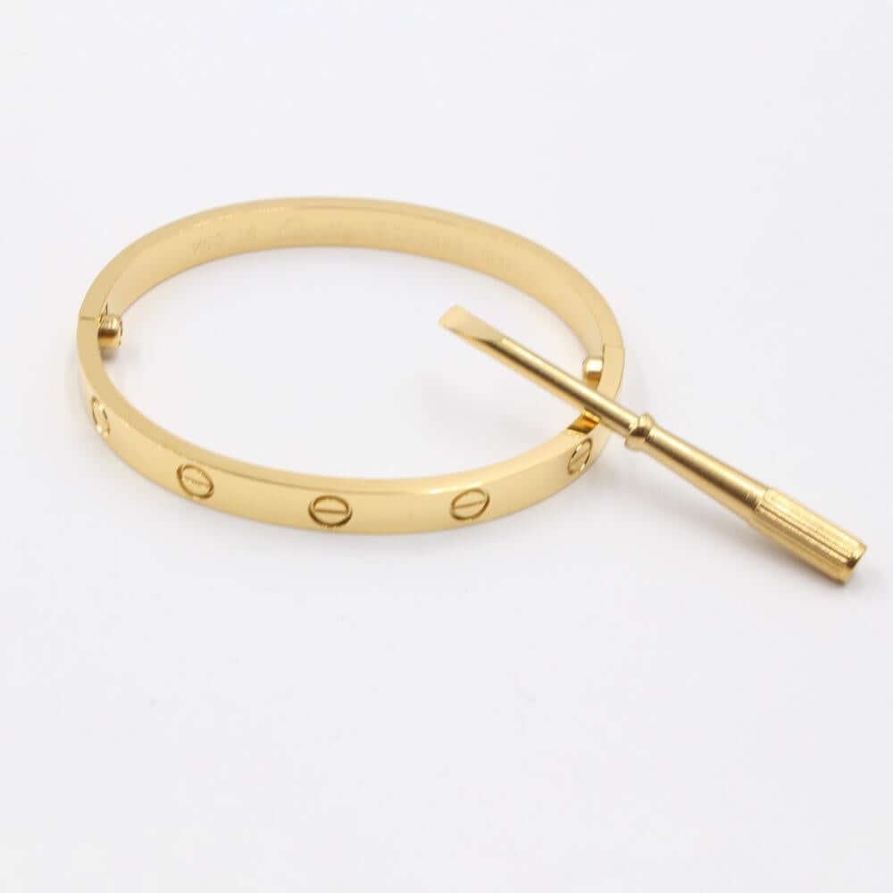 اسواره كارتير بمفك ستنلس ستيل اسواره CARTIER ذهبي 17