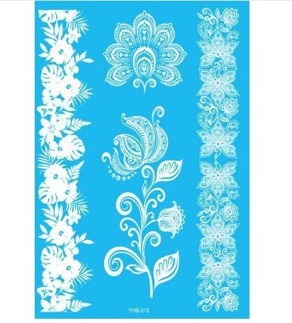 تاتو بلون ابيض تاتوو متوفر 9 موديل YHB-015