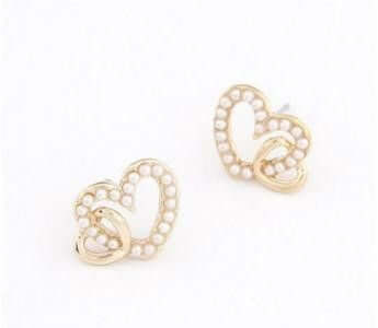 حلق لولو هارت حلق متوفر 1 لون ذهبي