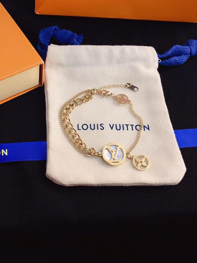 اساور لويس فيتون قولد اند وايت شيل اسواره louis vuitton