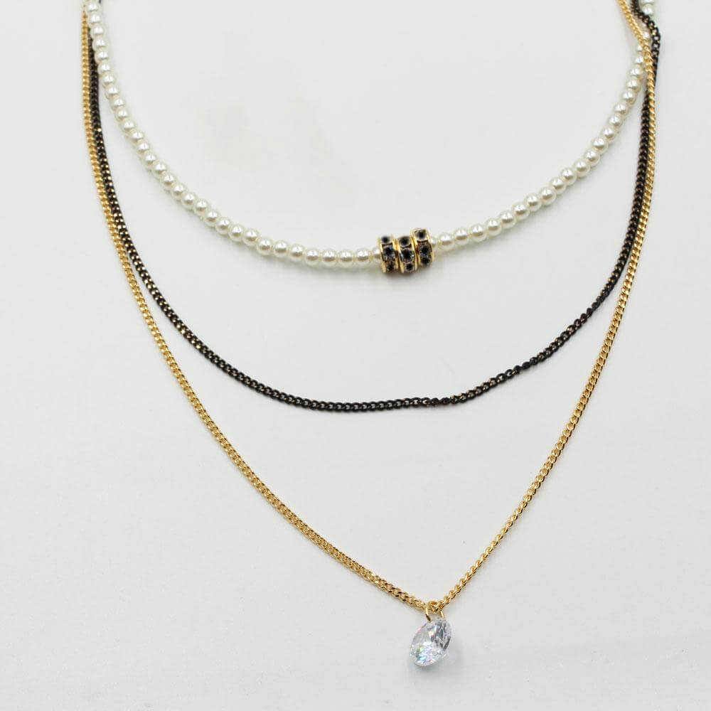 سلسال ادوار لولو سلسال متوفر 2 لون اسود ذهبي