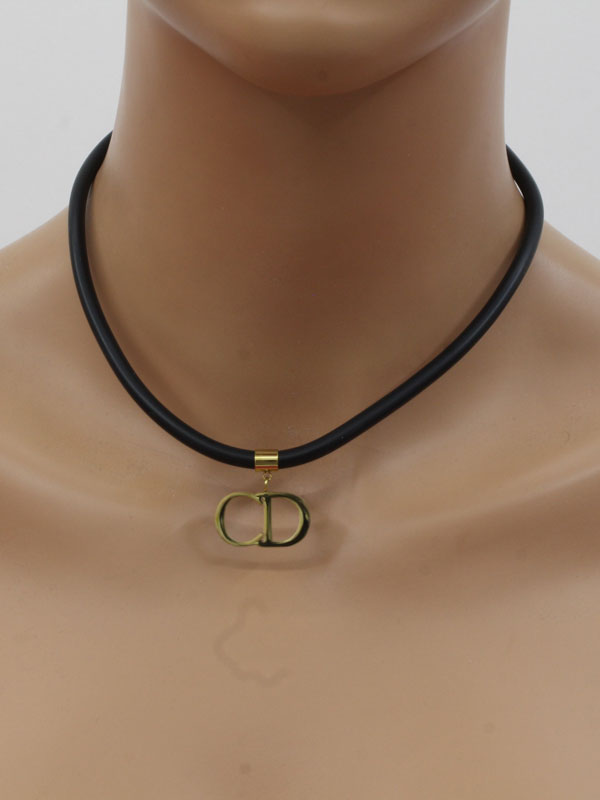 Dior black necklace - سلسال ديور أسود سلسال dior