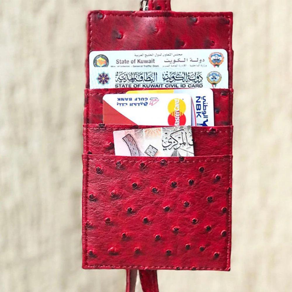 محفظة جوال وكروت جلد التمساح محافظ بوك