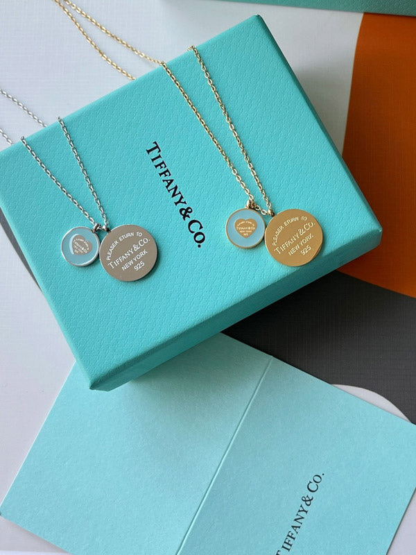 سلسال تيفاني دبل بندنت سلسال tiffany ذهبي