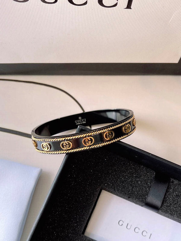 اسوارة قوتشي بلاك ادشن لوقو اسواره gucci