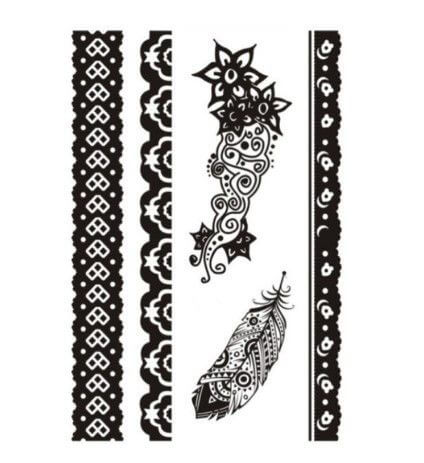 تاتو اسود اشكال مختلفه تاتوو متوفر 10 موديل J010