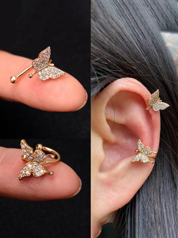 حلق أذن كبس توب ايرينق زركون حلق متوفر 8 موديل 2