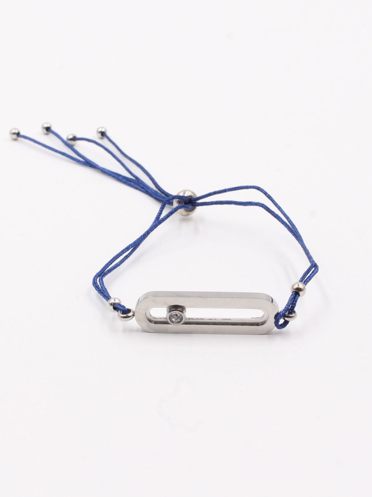 اساور ميسيكا خيط messika ازرق فضي