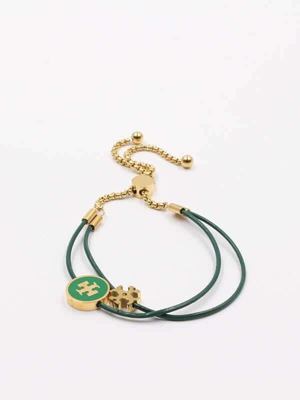 اسواره توري بورش سلايدر كيرا اسواره tory burch اخضر ذهبي